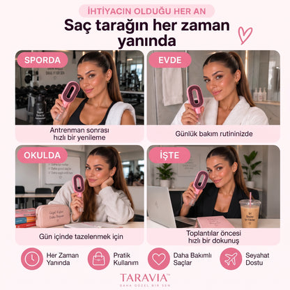 TARAVIA™ Su Hazneli Spreyli Saç Tarağı