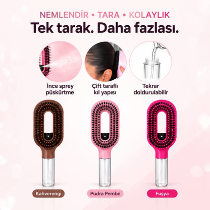 TARAVIA™ Su Hazneli Spreyli Saç Tarağı