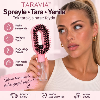 TARAVIA™ Su Hazneli Spreyli Saç Tarağı